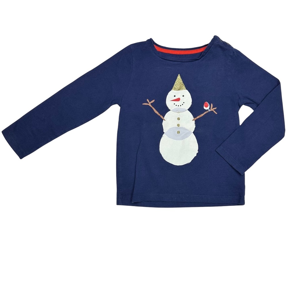 Mini Boden Snowman Tee
